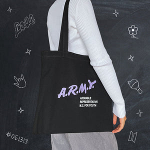 A.R.M.Y. Tote 💜 BTS Tote Bag